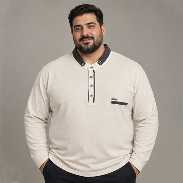 بلوز یقه دیپلمات چهار دکمه جنس پنبه برند bobtex