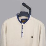بلوز یقه دیپلمات سه دکمه جنس پنبه برند bobtex